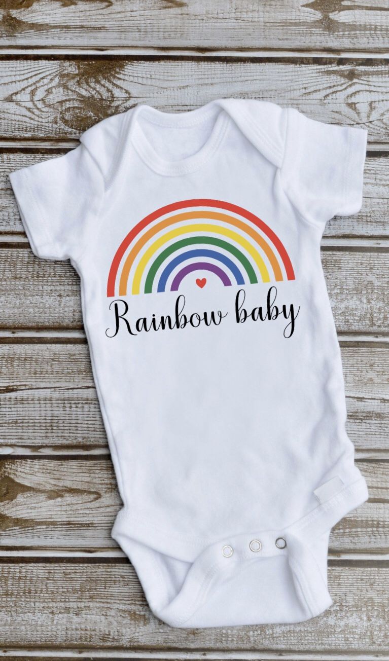 Rainbow baby π onesie