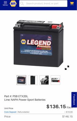 AGM BATTERY ETX20L