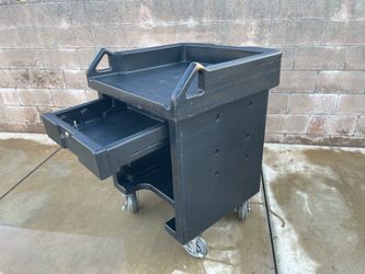Cambro cash cart w locking drawer w key