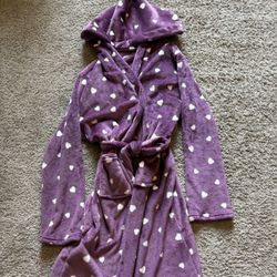 Purple Robe With White Hearts