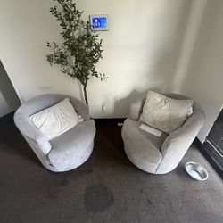 Swivel Chairs Set Or 2 