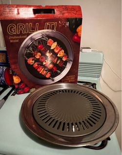 Grill It! Indoor Smokeless Stovetop Grill - Stainless - Used Once - $20