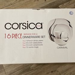 Corsica 16 Piece Dinnerware Set