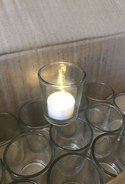 25 small glass candle light