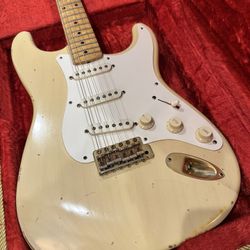 RARE 1997 Fender Cunetto ‘56 Mary Kaye Masterbuilt Custom Shop Relic Stratocaster, Blonde & Gold
