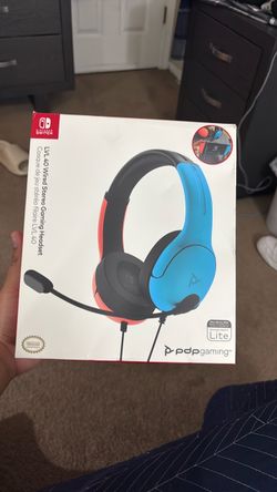 Red and Blue Over-Ear Headphones