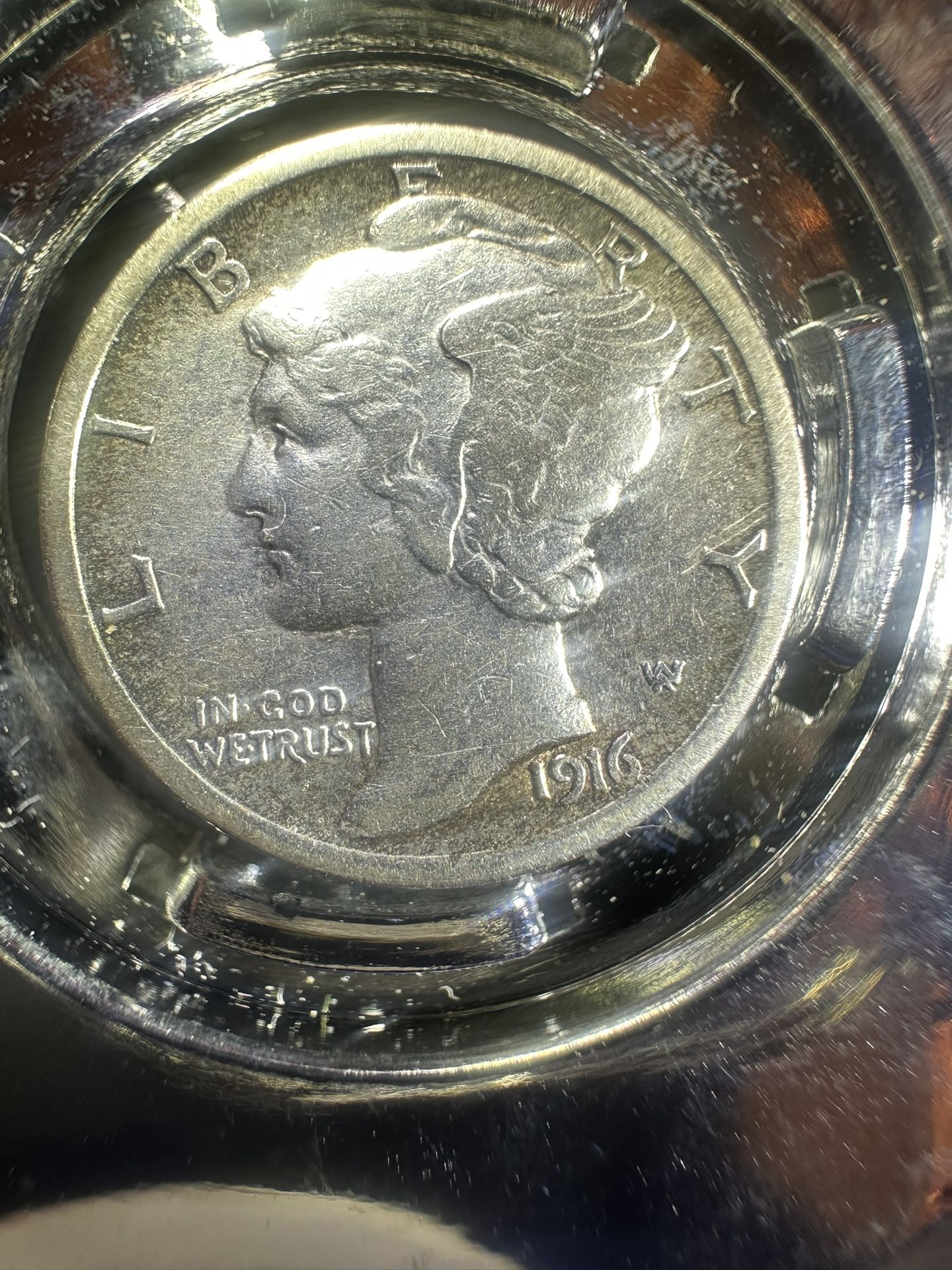 1916 -P Mercury Dime