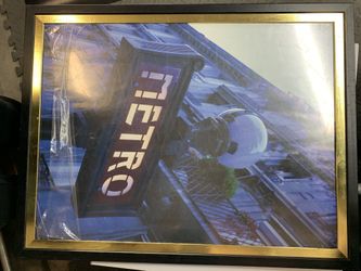 Metro frame poster