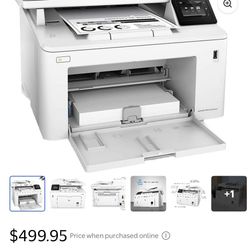 HP LaserJet Pro MFP M227fdw All-in-One Wireless Laser Printer, Print Scan Copy Fax, Auto 2-Sided Printing, 1200 x 1200 dpi, 30 ppm, Works with Alexa, 