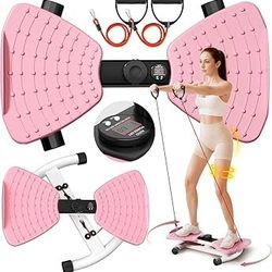Waist Ab Twister Machine Exercise Fitness Tool, Board with Smart LED Digital Monitor, 300lbS Capacity & 20dB Ultra-Quiet, Anti-Slip Home Gym Workout