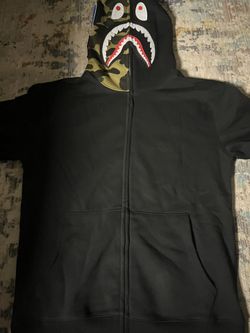 BAPE Shark Full Zip Hoodie Camo Hood