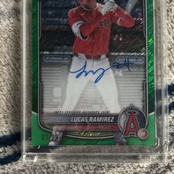 Lucas Ramirez green shimmer auto 27/99
