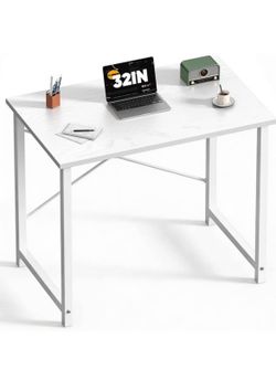 White 32 inch desk