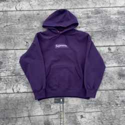 Supreme Box Logo Hoodie Purple