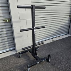Weight Rogue Bumper Tree With Bar Holder