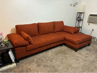 Brand New Sectional Sofa in Orange