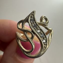 Ukrainian 925 Sterling Silver Ring Size 6.5