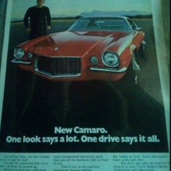 Antique Camaro Advertising 