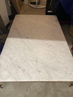 RH MARBLE RECTANGULAR COFFEE  TABLE
