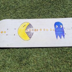Pacman Custom Art Skateboard