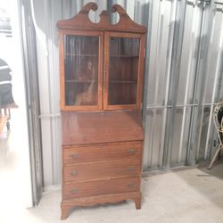 Vintage Antique Secretary Desk / Hutch / Bookshelf