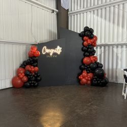 Graduation Balloons/ Backdrop