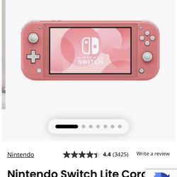 Nintendo Switch Light Coral