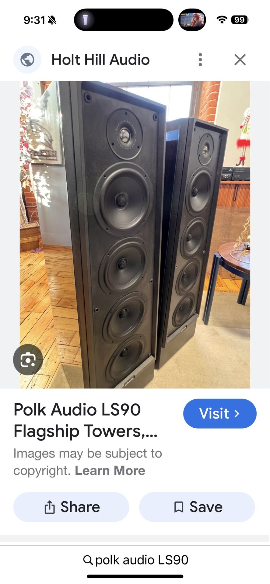 Polk audio LS90 Floorstanding speaker