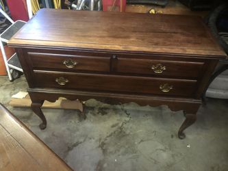 Beautiful vintage cedar trunk with legs
