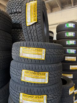 215/60/R16 marca GROUNDSPEED las 4 llantas nuevas instaladas y balanceadas