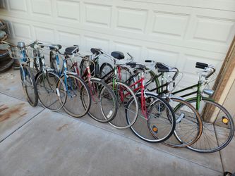 8 Vintage 60s & 70s Schwinn Ladies 26" Bicycle Cruiser Projects