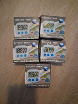 Kitchen timer/ electronic calculator