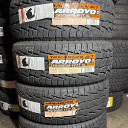 265/50R20 Set Of 4 Arroyo A/T New Tires