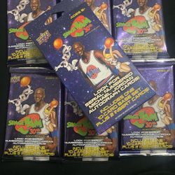 7 Upper Deck Space Jam 30th Anniversary 2026 12 Card Hanger Box!