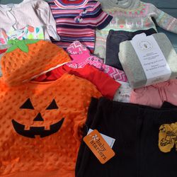 Baby Boy Clothes Bundle Newborn/Halloween Costume/Burt’s Bees Baby Changing Pad