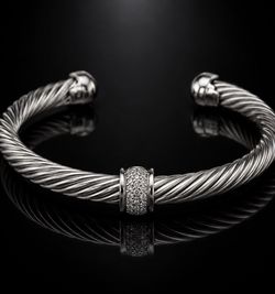David yurman 7 mm diamond middle med/ large