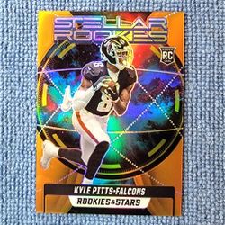 Kyle Pitts 2021 Orange Steller Rookies Prizm /25 No. SR-10 Atlanta Falcons 