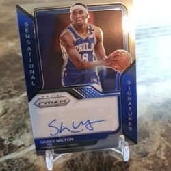 Shake Milton Autograph Prizm Card