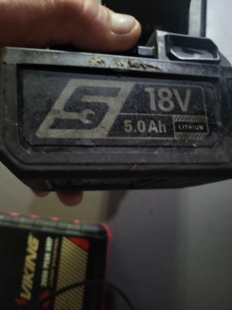 Snap On 18v 5.0ah 2 Batteries And One Dual Charger