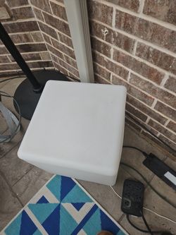 Patio furniture outdoor PE plastic cube ice bucket table lounge chairs side table