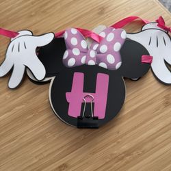 Minnie Mouse Birthday Banner 