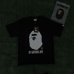 BAPE Black & White Ape Logo T-Shirt 