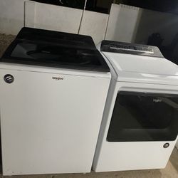 Whirlpool washer and dryer electric work perfect in good condition