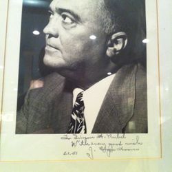 J. Edgar Hoover Signed Photo