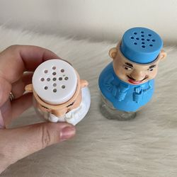 アラビア　Lappalainenシリーズ ソルト ＆ペッパー容器 1960年 Vintage 1960's Italian Chef Salt Pepper Spice Shaker Keeper Set