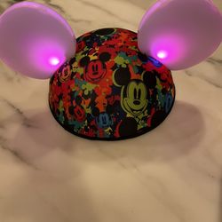 Disney Parks World of Color "Glow With The Show" Mickey Mouse Light Up Ears Hat