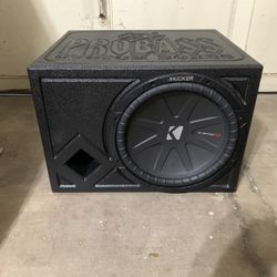 Kicker 12 Inch Sub With Box & Amp