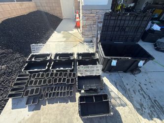 Husky rolling tool box and Husky stacking tool boxes