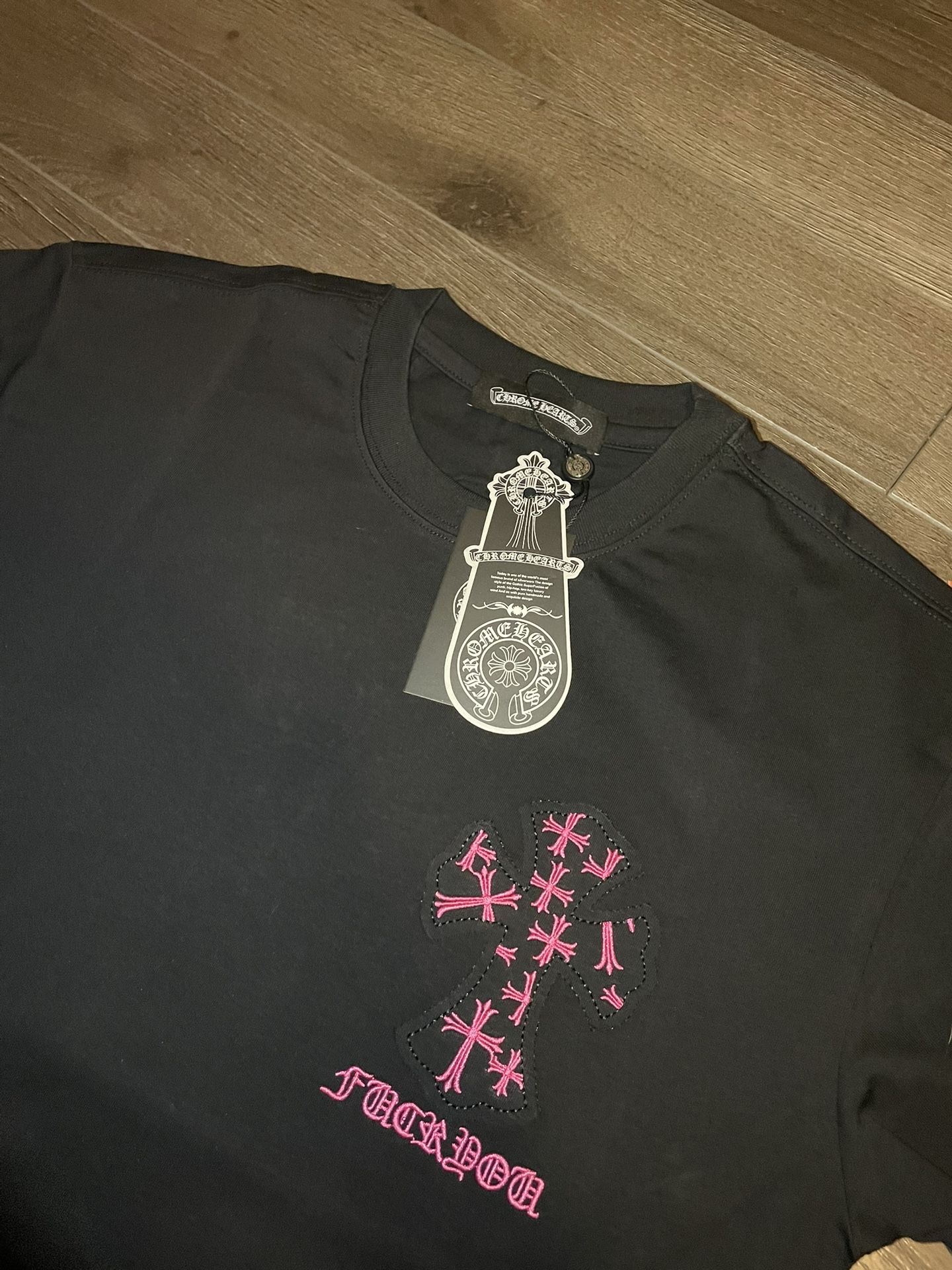 Chrome Hearts Black/pink t