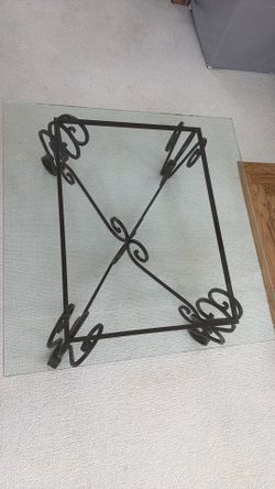 Glass coffee table